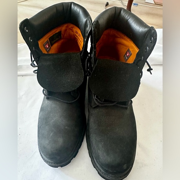 TIMBERLAND Premium Men's Black Leather#10073-4217 Waterproof Boot Size 10M